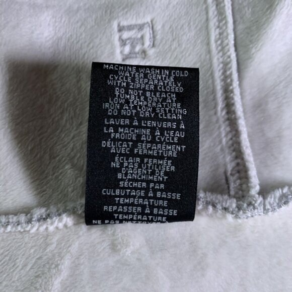 Lady Hathaway Lined Grey Fleece Zip-Up Jacket SMALL - Picture 6 of 12